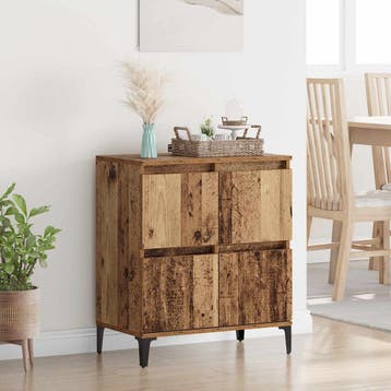 vidaXL Dressoir Oud Hout 60 x 35 x 70 cm Gemonteerd hout en, Verzenden, Nieuw, Overige houtsoorten, Minder dan 50 cm