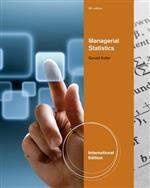 Managerial statistics, 9781111534639, Verzenden, Zo goed als nieuw, HBO