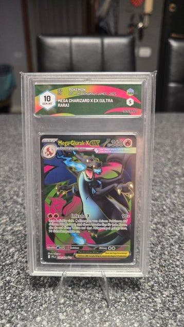 Pokémon - 1 Graded card - Charizard, # mega glurak x ex, Nieuw