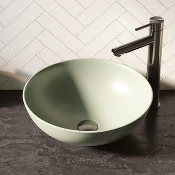 Brauer Bowl Waskom - Rond - 40 cm - Keramiek - Mat - Pastel, Ophalen of Verzenden, Nieuw