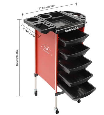 Salonwagen 6-Niveaus 5 Lades Verrijdbare Opberger, Huis en Inrichting, Kasten | Overige, Verzenden, Nieuw