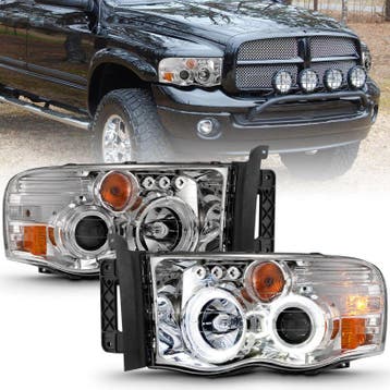 ANZO 2002-2005 Dodge Ram 1500 Projector Headlights w/ Halo, Ophalen of Verzenden, Nieuw