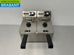 HCB RVS Dubbele Friteuse Frituur 2 x 4,5 liter 230V Horeca, Ophalen of Verzenden, Nieuw in verpakking