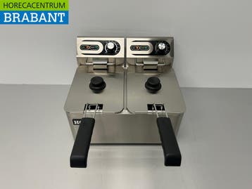HCB RVS Dubbele Friteuse Frituur 2 x 4,5 liter 230V Horeca, Ophalen of Verzenden, Nieuw in verpakking