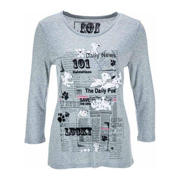 Princess goes Hollywood • grijs t-shirt Dalmatiers • 36, Kleding | Dames, Princess goes Hollywood, Verzenden, Nieuw, Maat 36 (S)