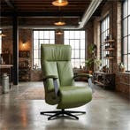 Leren elektrisch relaxfauteuil Pure - Toledo Lime, Huis en Inrichting, Fauteuils, Bohemian, Industrieel, Modern, Scandinavisch