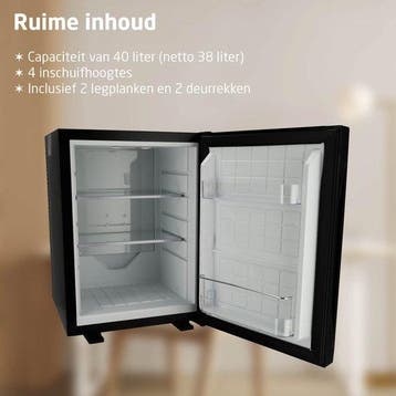 2dekans | BREND BR-2227 Mini Koelkast 40L – Vrijstaand, Ophalen of Verzenden, Zo goed als nieuw