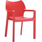 (MDK-105018) Siesta Diva 4-pootsstoel rood, Ophalen of Verzenden, Nieuw, Rood