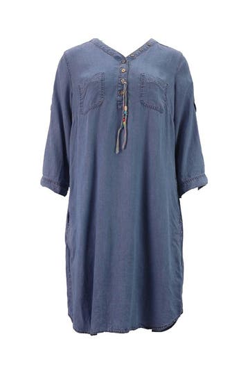 Geisha Jurk in maat 40 Blauw, Geisha, Verzenden, Zo goed als nieuw, Blauw