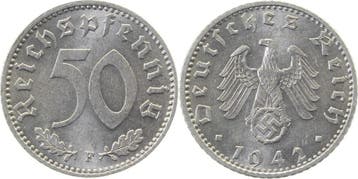 50 Pfennig Duitsland 50 Reichspfennig 1942 F J 372 vz/st..., Verzenden