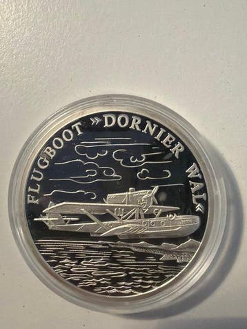 Duitsland. Silver medal ND, Flugboot Dornier WAL - 20g