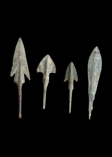 Bronstijd Brons Arrowhead Group (4) (Zonder minimumprijs)