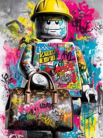 IPR Graph - Estilo y Rebeldía en Lego – Minifigura con bolso, Nieuw
