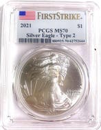 Verenigde Staten. 1 Dollar 2021 American Silver Eagle Type