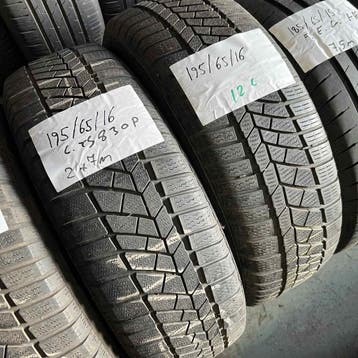 4 x Continental Winter TS830P 195-65-16 Winterbanden 7mm, Gebruikt, 16 inch, Band(en), Personenwagen