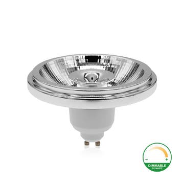 LED AR111 Spot | GU10 | 12W | Dim to Warm | Dimbaar | Wit, Ophalen of Verzenden, Nieuw, Led-lamp