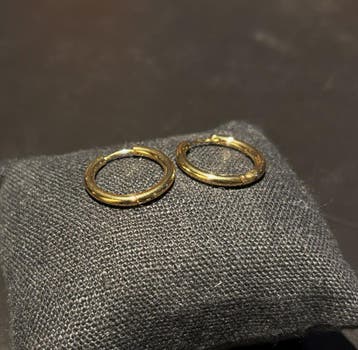 No-Fade Goud Stijl Medium Size Cirkel Oorbellen - Waterproof, Sieraden, Tassen en Uiterlijk, Oorbellen, Overige materialen, Hangers