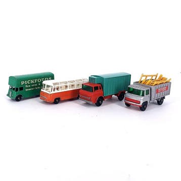 Matchbox (Lesney) 1:87 - Modelauto (4) - Set of 4 Vintage, Nieuw