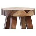 Boomstam krukje rond 4 poot 36x36xH46 cm 4 poten, Ophalen of Verzenden, Nieuw