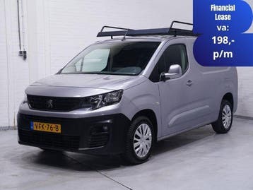 Peugeot Partner 1.5 BlueHDI 130 pk L2H1 Navi, Imperiaal, Stof, Gebruikt, Euro 6, Overige kleuren