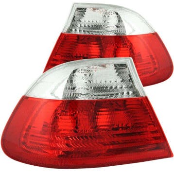 ANZO 2000-2003 BMW 3 Series E46 Taillights Red/Clear, Ophalen of Verzenden, Nieuw