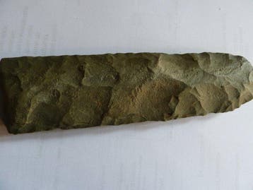 Neolithisch groene vuursteenjaspis Werktuig - 16 cm (Zonder