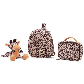 Brisby Kinder Rugzak Giraffe met Knuffel, Lunchtas en Elemen, Sieraden, Tassen en Uiterlijk, Tassen | Rugtassen, Ophalen of Verzenden