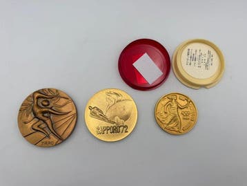 Japan. Medal Japanese Olympic Commemorative Medals – Set of, Postzegels en Munten