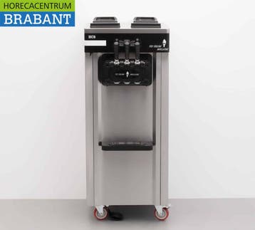 HCB RVS Verrijdbare softijsmachine 2 smaken 230V Horeca, Ophalen of Verzenden, Nieuw in verpakking