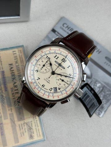 Zeppelin - Chronograph Date - Zonder minimumprijs - 7614-5, Nieuw