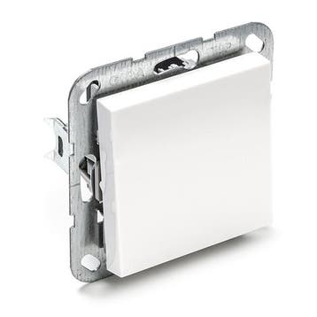 Kruisschakelaar | Gira | S55 (Inbouw, Kruis, Wit), Verzenden, Nieuw