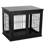 TRUUSK Hondentransportbox 58,5x81x66 cm - Deuren van MDF Hou, Dieren en Toebehoren, Verzenden, Nieuw