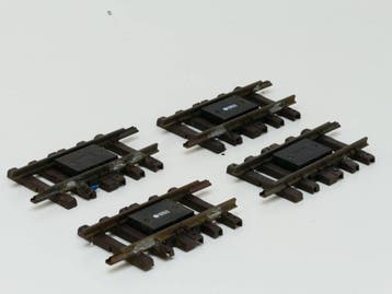LGB 10153 Set 4 st. Ger. Unterbrechergleis 150mm Buitenge..., Gebruikt, Rails, Ophalen of Verzenden, LGB