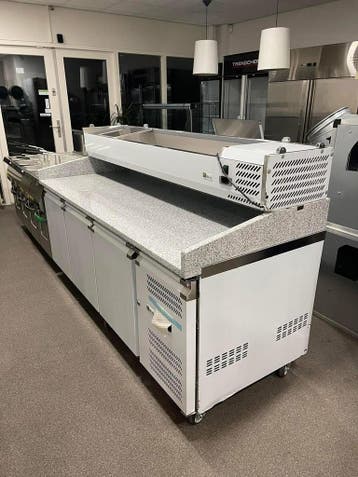 PIZZAWERKBANK MET OPZETKOELING – PROF 800 – 3 DEUREN, Verzenden, Nieuw in verpakking, Koelen en Vriezen
