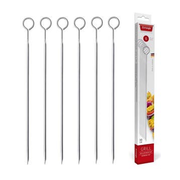 Triangle RVS Barbecuespiesen – Ruitvormige Dwarsdoorsnede., Ophalen of Verzenden, Nieuw
