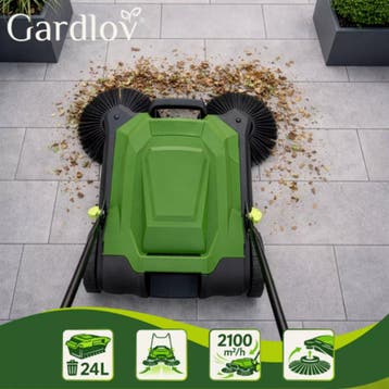 Gardlov Handmatige veegmachine voor terras, oprit en best..., Ophalen of Verzenden, Nieuw