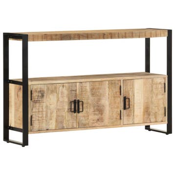 vidaXL Bijzetkast 120x30x75 cm massief mangohout, 100 tot 150 cm, Verzenden, Nieuw, Minder dan 100 cm