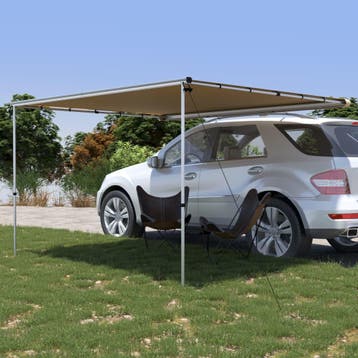vidaXL Luifel voor camper en caravan 3x2,5x2,15 m beige, Verzenden, Nieuw, Tot en met 2