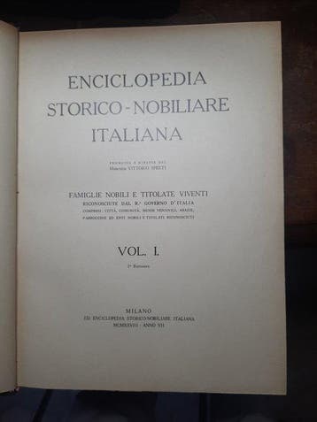 Vittorio Spetri - Enciclopedia storico-nobiliare italiana -