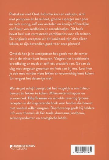 Wat de pot schaft 9789058267931 Filip Fransen, Boeken, Kookboeken, Verzenden, Zo goed als nieuw, Filip Fransen
