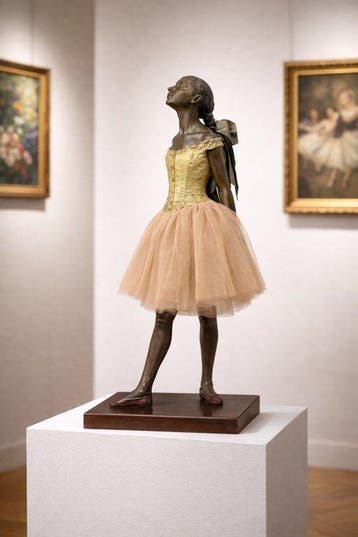 Naar Edgar Degas (1834-1917) - Beeld, De jonge danseres - 66
