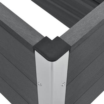HKC Plantenbak rechthoekig 100x50x50 cm grijs, Verzenden, Nieuw