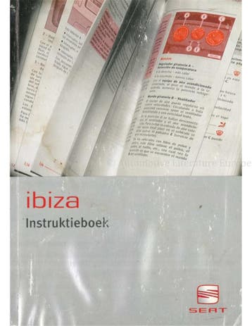 2004 SEAT IBIZA INSTRUCTIEBOEKJE NEDERLANDS