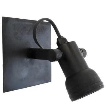 Opbouwspot Indigo Mini Antiek Zwart Binnenverlichting, Verzenden, Nieuw, Overige materialen, Plafondspot of Wandspot