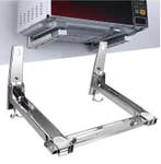 Verstelbaar RVS Magnetronrek – Inklapbare Wandhouder, Verzenden, Nieuw