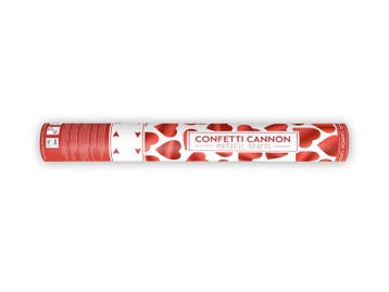Confetti kanon 40 cm rode hartjes, Hobby en Vrije tijd, Ophalen of Verzenden, Nieuw
