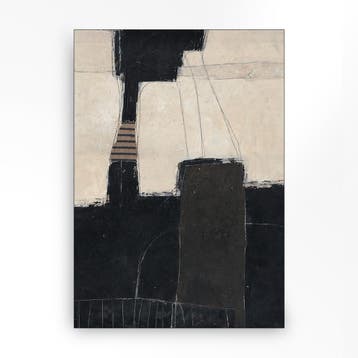 *WOONWINKEL* Urban Cotton Abstract 2 Wandkleed In Frame L 14, Verzenden, Nieuw