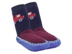 Baby Slofjes - Jongens Pantoffels - Marineblauw-Rood, Verzenden, Nieuw