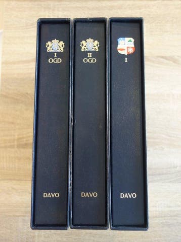 Overzeese Rijksdelen - Accessoires 3 luxe albums Davo Ned., Gestempeld