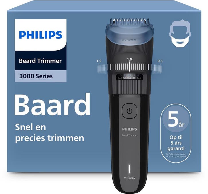 Philips Series 3000 Baardtrimmer mannen - BT3620/15, Sieraden, Tassen en Uiterlijk, Uiterlijk | Lichaamsverzorging, Verzenden